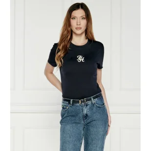 Tommy Hilfiger T-shirt | Slim Fit - Koszulki i topy damskie - miniaturka - grafika 1