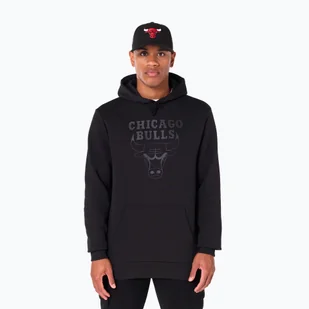 Bluza męska New Era NOS NBA Reegular Chicago Bulls Hoody black - Bluzy męskie - miniaturka - grafika 1