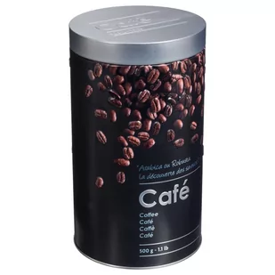 5five Simply Smart Puszka na kawę 500 g metal czarna 136302 - Pojemniki kuchenne - miniaturka - grafika 1