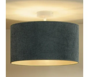 Duolla - Żyrandol natynkowy CORDUROY 1xE27/15W/230V jasny śr. 40 cm niebieski - Lampy sufitowe - miniaturka - grafika 1