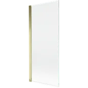Parawany nawannowe - Mexen Mist parawan nawannowy 1-skrzydłowy 80 x 150 cm, transparent, złoty - 8A9-080-001-50-00 - miniaturka - grafika 1