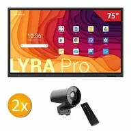 Tablice interaktywne - Zestaw Aktywna Tablica 2 x Newline Lyra Pro 75" + 2 x kamera 4K + 2 x statyw mobilny - miniaturka - grafika 1