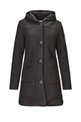 Płaszcze damskie - G.I.G.A. DX damska kajimara dziergana parka z kapturem/płaszczem z bocznymi kieszeniami, ciemny antracyt, 38 - miniaturka - grafika 1