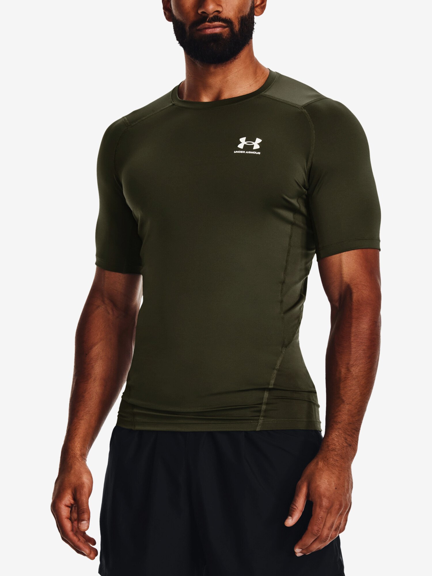 Koszulka męska Under Armour HeatGear Comp SS-GRN XL