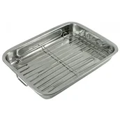 Formy do ciast - Berlinger Haus STALOWA BRYTFANNA DO PIECZENIA Z RUSZTEM 40cm KH-1378 BH-1378 - miniaturka - grafika 1