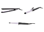 Prostownice i karbownice do włosów - SILVERCREST PERSONAL CARE Prostownica / Lokówka / Stożkowa lokówka z kablem obrotowym 360° - miniaturka - grafika 1