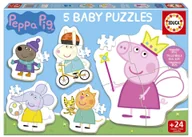 Układanki dla dzieci - Puzzle Baby 5w1 Świnka Peppa 113782 Educa - puzzle - miniaturka - grafika 1
