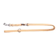 Smycze dla psów - Dingo Smycz Przedłużana Skóra Soft 2,0x220 Natura - miniaturka - grafika 1