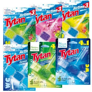 WC Tytan ZAWIESZKA KOSTKA DO TOALETY Zestaw 6x45g - Środki do WC - miniaturka - grafika 1