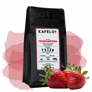 Kawa Kafelov smakowa TRUSKAWKOWA 1000g mielona - Cappuccino i kawy smakowe - miniaturka - grafika 1