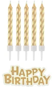 Urodziny dziecka - Godan Świeczki B&C urodzinowe Happy Birthday 16 szt. - miniaturka - grafika 1