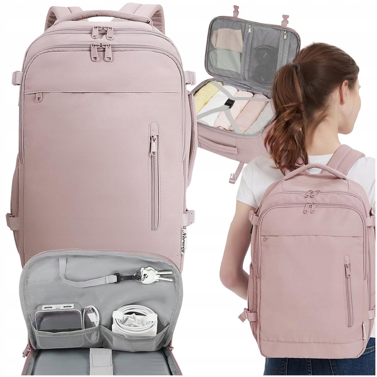 PLECAK PODRÓŻNY 20L BAGAŻ PODRĘCZNY 40x20x25cm TORBA NA LAPTOPA RYANAIR