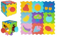 Maty piankowe - DUŻA MATA PIANKOWA PUZZLE WYJMOWANE OWOCE EDUKACJA - miniaturka - grafika 1