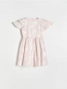 Sukienki i spódniczki dla dziewczynek - Reserved - Sukienka w kwiaty - pastelowy róż - miniaturka - grafika 1
