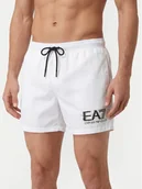 Kąpielówki męskie - EA7 Emporio Armani Szorty kąpielowe 7M001678 AF21069 U0002 Biały Regular Fit - miniaturka - grafika 1