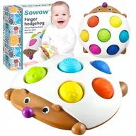 Zabawki sensoryczne - ZABAWKA SENSORYCZNA POP IT DUŻY JEŻYK ANTYSTRESOWY MONTESSORI DLA DZIECI - miniaturka - grafika 1