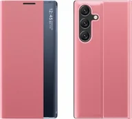 Etui i futerały do telefonów - New Sleep Case etui do Samsung Galaxy S25+ pokrowiec z klapką i podstawką - różowe - miniaturka - grafika 1