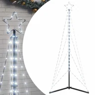 Ozdoby bożonarodzeniowe - vidaXL Lampki choinkowe, 363 LED, zimne białe światło, 182 cm - miniaturka - grafika 1