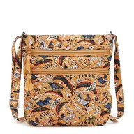 Torebki damskie - Vera Bradley Damska torba na ramię hipsterska z bawełny z potrójnym zamkiem błyskawicznym Crossbody portmonetka, francuskie kury, Kury francuskie, jeden rozmiar - miniaturka - grafika 1