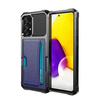 Etui i futerały do telefonów - Do etui na telefon Samsung Galaxy A72 ZM02 z uchwytem na kartę Niebieski - miniaturka - grafika 1