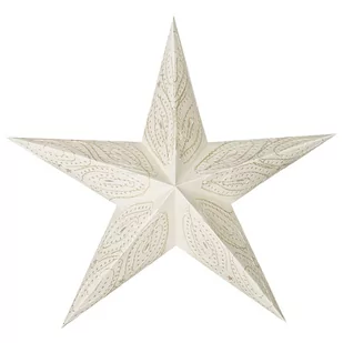 Lampion ALLADIN STAR, gwiazda betlejemska, 5 ramion, 45cm, écru - Ozdoby bożonarodzeniowe - miniaturka - grafika 1
