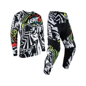 Odzież motocyklowa - Leatt Zestaw Motocross Unisex Dorosły, Czarny/Biały, 3XL - miniaturka - grafika 1
