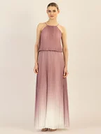 Sukienki - APART Sukienka w kolorze szaroróżowo-białym - miniaturka - grafika 1