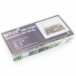 Zestaw Nitonakrętek Nitonakrętka M3-M10 mix 150szt BITUXX nitonakrętki - Nożyce i noże - miniaturka - grafika 2