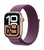 Smartwatch - Apple Watch 10 GPS + Cellular 42mm z aluminium różowego złota opaska sportowa Dojrzała Śliwka - miniaturka - grafika 1