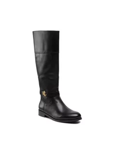 Kozaki damskie - Ralph Lauren Lauren Oficerki Baylee Bo Csl 802797082001 Czarny - grafika 1