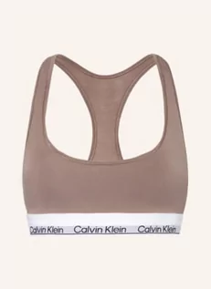 Biustonosze - Calvin Klein Biustonosz Bustier Modern Cotton beige - grafika 1