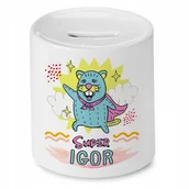 Skarbonki - Skarbonka 330 ml Dla Igora Syna Dziecka Prezent z Nadrukiem ze Zdjęciem + Opakowanie na prezent (wzór 01) - miniaturka - grafika 1