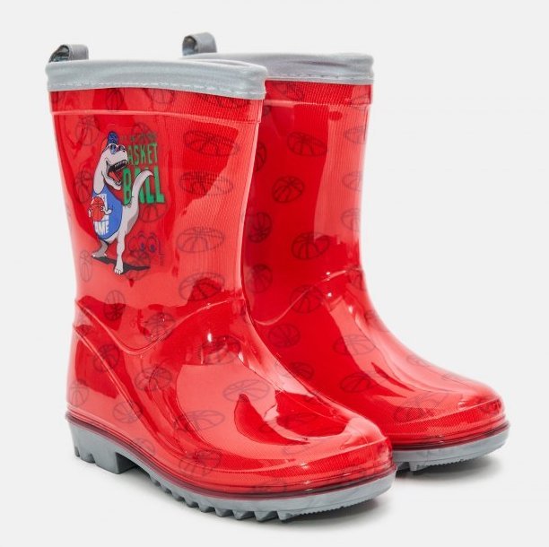 Kalosze Gumiaki Dziecięce Dinozaur Rex 24 Odblaskowe