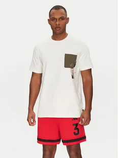 adidas T-Shirt Lens Elevated Pocket Graphic JJ3928 Biały Loose Fit - Koszulki męskie - miniaturka - grafika 1