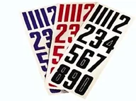 Hokej - Numery na kasku Bauer    Biały - miniaturka - grafika 1