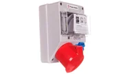 Rozdzielnie elektryczne - Tarel Zestaw zasilający 32A/400V 5P + 10/16A 250V + płytka odgałęźna 5x6mm2 6265-130 6265-130 - miniaturka - grafika 1