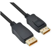 Kable komputerowe i do monitorów - ROLINE Kabel DisplayPort, v2.1, 10K@60Hz, 54Gbit/s, UHBR13.5, DP-DP, M/M, czarny, 5 m - miniaturka - grafika 1