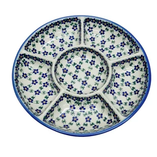 Ceramiczna półmisek dzielony Ceramika Bolesławiec - Miski i półmiski - miniaturka - grafika 1