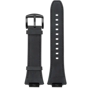 Ralph Giallo Pasek do etui na Apple Watch szary z czarną sprzączką - skórzany - Akcesoria do smartwatchy - miniaturka - grafika 1
