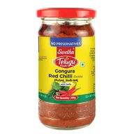 Pasztet i przetwory mięsne - Marynowana gongura i chilli Gongura Red Chilli Pickle Telugu Foods 300g - miniaturka - grafika 1
