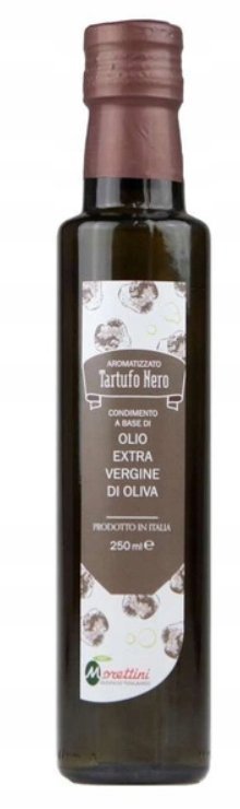 Oliwa truflowa czarna aromatyzowana truflami extra virgin 250ml Morettini