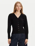 Swetry damskie - Vero Moda Kardigan Saba 10334777 Czarny Regular Fit - miniaturka - grafika 1
