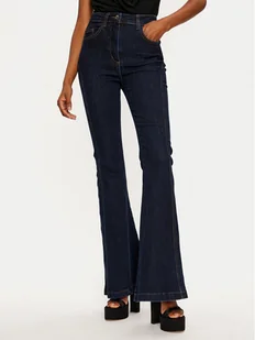 Rinascimento Jeansy 1000768864325 Granatowy Wide Leg - Spodnie damskie - miniaturka - grafika 1