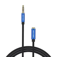 Kable - Vention, Przedłużacz Audio Trrs 3,5Mm Męski Na 3,5Mm Żeński 5M  Bhclj, Niebieski - miniaturka - grafika 1