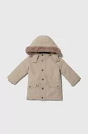 Kurtki i płaszcze dla chłopców - Guess kurtka puchowa dziecięca kolor beżowy - miniaturka - grafika 1