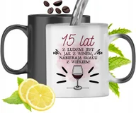 Kubki - KUBEK MAGICZNY NA URODZINY 15STE ZMIENIAJĄCY KOLOR z Nadrukiem ze Zdjęciem + Opakowanie na prezent (wzór 03) - miniaturka - grafika 1