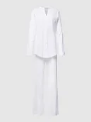 Bielizna nocna - Piżama z kieszenią na piersi - miniaturka - grafika 1