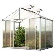 Szklarnie ogrodowe - GFP szklarnia RUBIN 3 rama aluminiowa 262x195 cm - grube panele poliwęglanowe ok. 10 mm - miniaturka - grafika 1