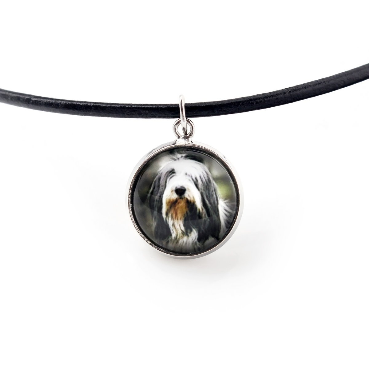 Bearded Collie, Highland Collie - naszyjnik zawieszka z twoim zdjęciem, handmade, ręcznie wykonana biżuteria marki Art-Dog