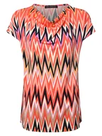 Koszulki i topy damskie - Betty Barclay Koszulka damska Kobiety Sztuczne włókno wielokolorowy|wyrazisty róż|pomarańczowy wzorzysty, 38 - miniaturka - grafika 1
